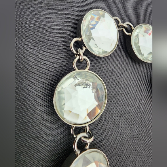 Auth Miu Miu Crystal Flower Yellow and Pale Blue Necklace - Picture 10 of 11